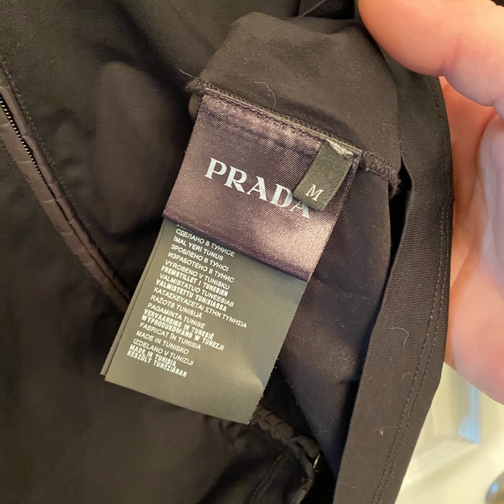 SOLD Thin Prada Hoodie With Nylon Hood and Pocket - Picture 4 of 7